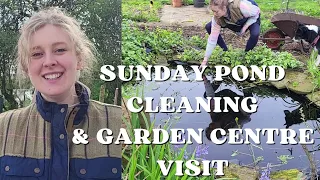 CLEANING THE POND & GARDEN CENTRE VLOG ♡