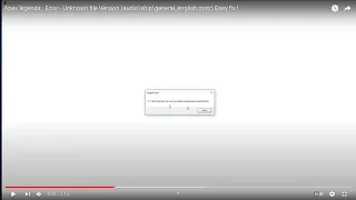 Apex Legends : Error - Unknown file Version (audioshipgeneral_english.mstr) Quick and Easy fix !