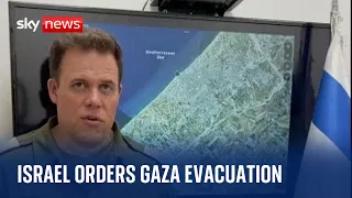 Israel-Hamas war: Israel's military sends evacuation message to Gaza