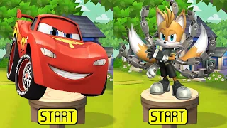 Tag with Ryan vs Sonic Dash - Lightning McQueen  vs Tails Nine Sonic vs All Bosses - Mod Gameplay