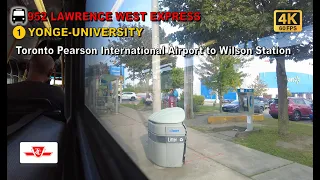 TTC POV Walk: Toronto Pearson International Airport to Wilson Station Via Lawrence West Station【4K】