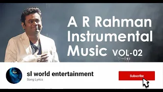 A r rahman  Hits Music vol 2