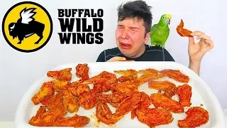 EXTREME BLAZIN BUFFALO WILD WINGS CHALLENGE MUKBANG 먹방