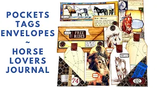 CRAFT WITH ME - MAKING POCKETS TAGS & ENVELOPES - HORSE LOVERS JOURNAL DTP @thejunkjournalstudio