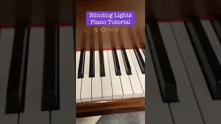 How to Play Blinding Lights by The Weeknd in 37 seconds piano tutorial