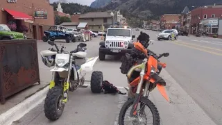 BVC Husky 501 Trike Conversion, riding the Colorado TAT to Moab UT, with KTM 500EXC, ATC anywhere.