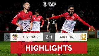 Last Minute Penalty Sends Boro Through! | Stevenage 2-1 Milton Keynes Dons | Emirates FA Cup 2021-22