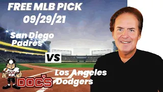 MLB Pick - San Diego Padres vs Los Angeles Dodgers Prediction, 9/29/21, Best Bet Today, Tips & Odds