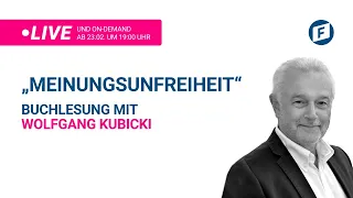 „Meinungsunfreiheit"Buchlesung mit Wolfgang Kubicki