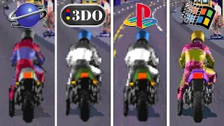 Road Rash (1994) Sega Saturn vs 3DO vs PS1 vs PC (Side By Side)