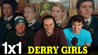 THESE GIRLS ARE WILD!! | Derry Girls 1x1 First Reaction!!