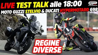 LIVE Test Talk alle 18:00 - Stelvio & Hypermotard 698: regine diverse