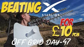 Beating Starlink internet with a £10 4G simcard - Off Grid day 47