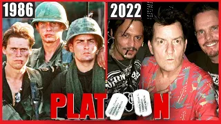 PLATOON 1986 Cast 💥 THEN AND NOW 2022