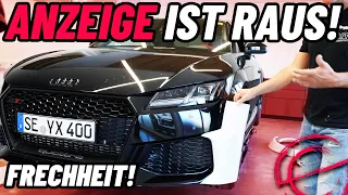 UNSER AUDI TT RS WIRD ZERSÄGT | MIT DER POLIZEI GEDROHT  | THE SATIN CREW