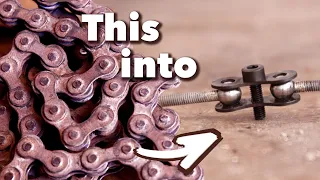 Bike chain into ball&socket stopmotion joint