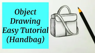 How to draw object drawing (Handbag design) Step by step for beginners Drawing objects easy tutorial