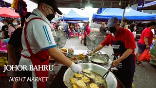 Johor Bahru Largest Night Market ~ Taman Ungku Tun Aminah ~ Malaysia Street Food ~ 新山最大的皇后夜市!