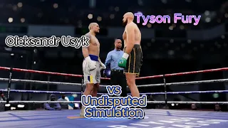 Usyk vs Fury | Undisputed Boxing Game | Full Fight