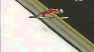 Simon Ammann - 214 m Planica 2005 - Fall/Sturz/Crash/Upadek