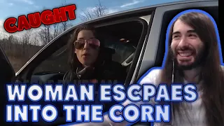 Woman Escapes the Police By Corn | MoistCr1tikal