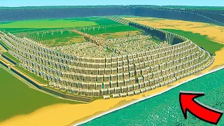 Can engineering STOP A 1000FT TSUNAMI in Cities Skylines?