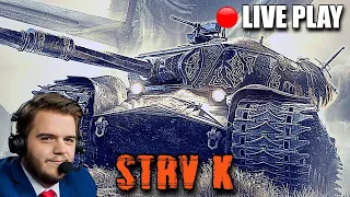 🔴Live Play Tier IX STRV K PREMIUM World of Tanks