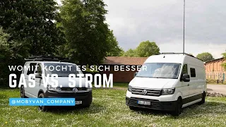 KOCHEN im CAMPER - Wir vergleichen GAS vs. STROM - was funktioniert BESSER