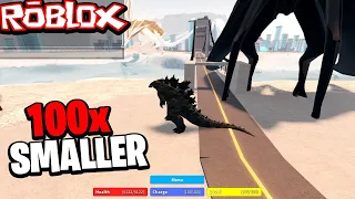 GODZILLA vs KONG but 100 TIMES SMALLER in Kaiju Universe Roblox