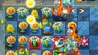 Plants vs Zombies 2 It's About Time Gameplay Walkthrough Part 100 torror from tomorrow level 15 TZL