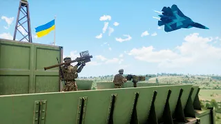 Ukrainian defensive tower repulsed numerous air attacks with 5th generation fighters | milism Arma 3