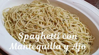 SPAGHETTI recipe WITH BUTTER AND GARLIC, Delicious!