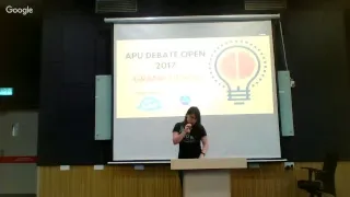 Asia Pacific University Debate Open 2017 - Grand Finals
