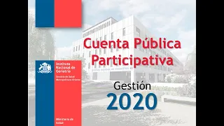 Cuenta Pública 2020 Instituto Nacional de Geriatría