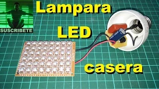 Lampara led casera con fuente capacitiva, para TPAI