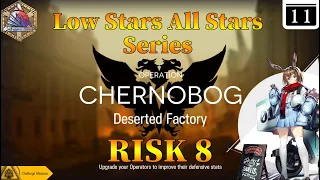 Arknights CC#5 Day 11 Deserted Factory Risk 8 + Challenge Guide Low Stars All Stars