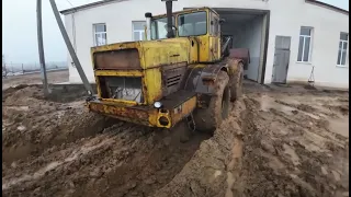 Восстанавливаю отверстия на Кировцах. Завозим оборудование в ковше.