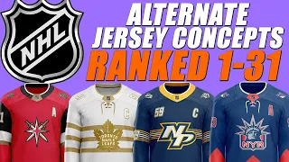 NHL Alternate Jersey Concepts Ranked!