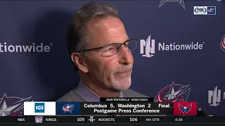John Tortorella talks about what lead the Blue Jackets to a win over the Capitals