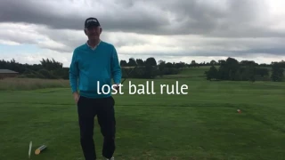 Lost ball golf rule