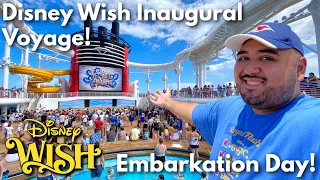 *NEW* Disney Wish Inaugural Voyage Embarkation Day! Disney Wish Cruise Vlog 1! Disney Cruise 2022