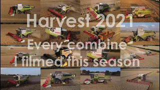 2021 Harvest - Every combine I filmed working this season in Suffolk - plus one in Norfolk!