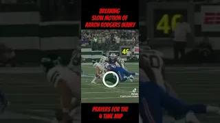 Slow motion of Aaron Rodgers injury #nfl #football