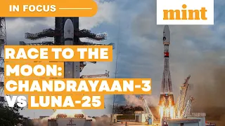 Race To The Moon: Chandrayaan-3 Vs Russia's Luna-25 | Who Will Reach Moon's South Pole First?