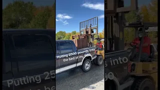 loading 2500 pound in a ford f150 pickuptruck