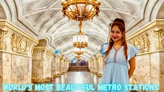 Ru Ep05| Moscow Metro | Worlds Most Beautiful Metro Stations |MUST VISIT