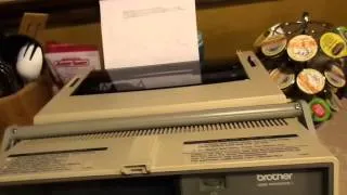 AWESOME Brother word processor from 1987!