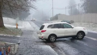 Ridiculously icy hill