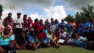 Fijian Prime Minister Hon. Voreqe Bainimarama officiates at the Outrigger Walk for Kids Walkathon