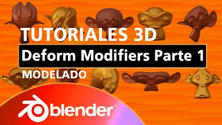 Cómo alterar directamente la malla de un modelo 3D en Blender con algunos Deform Modifiers, parte 1